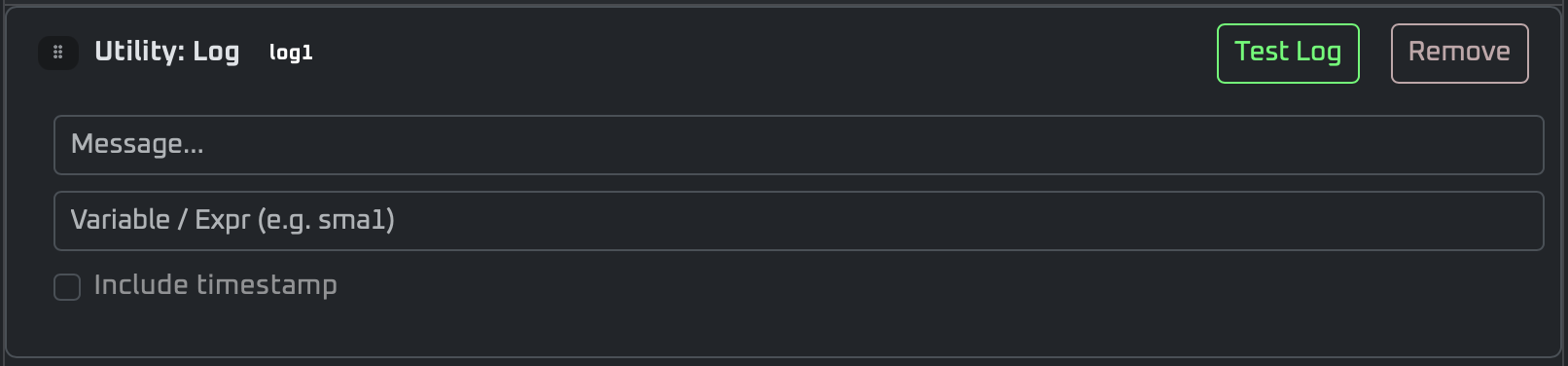 Utility log